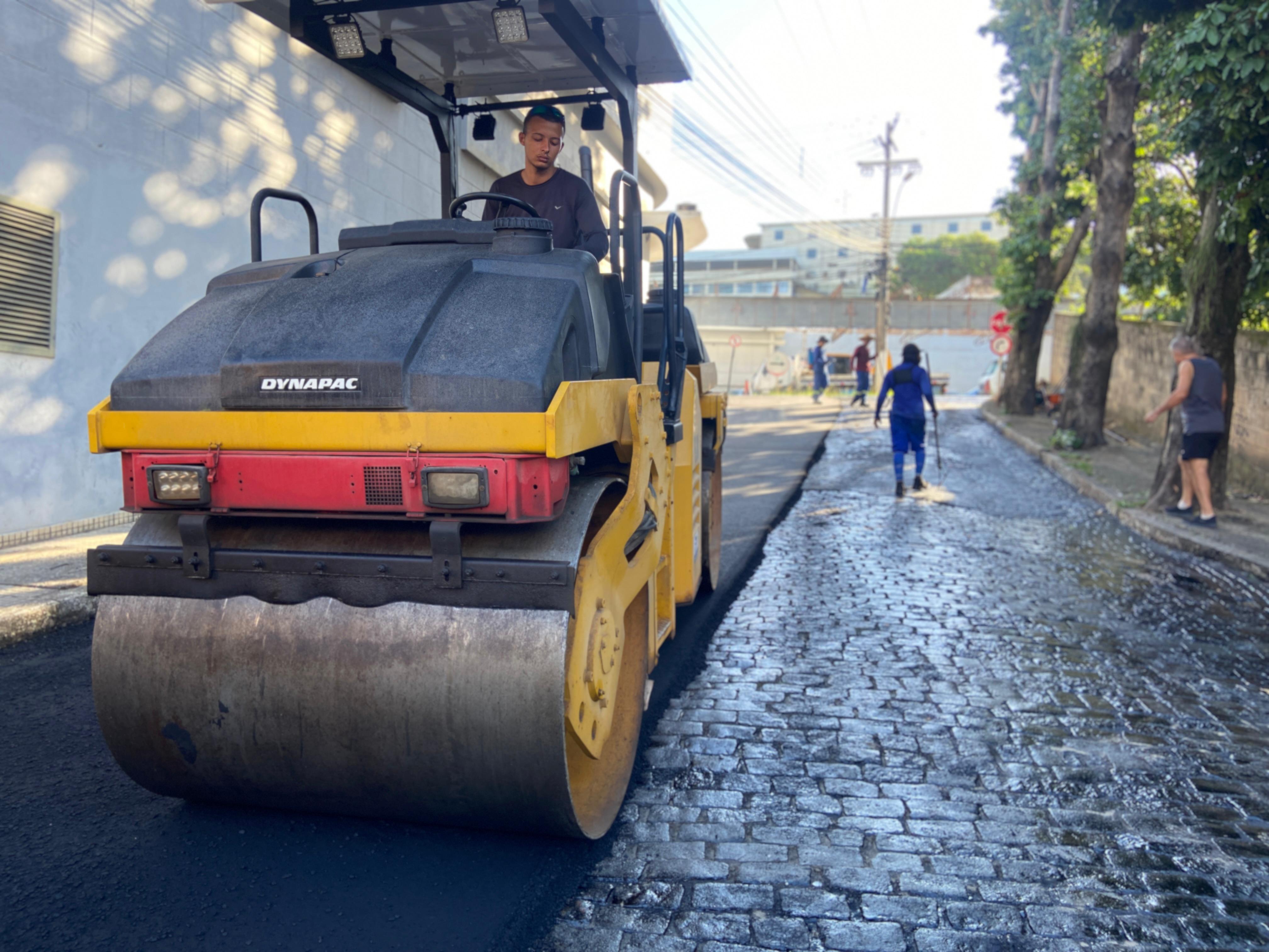 recapeamento de ruas em Cachoeiro de Itapemirim ES obras de infraestrutura urbana