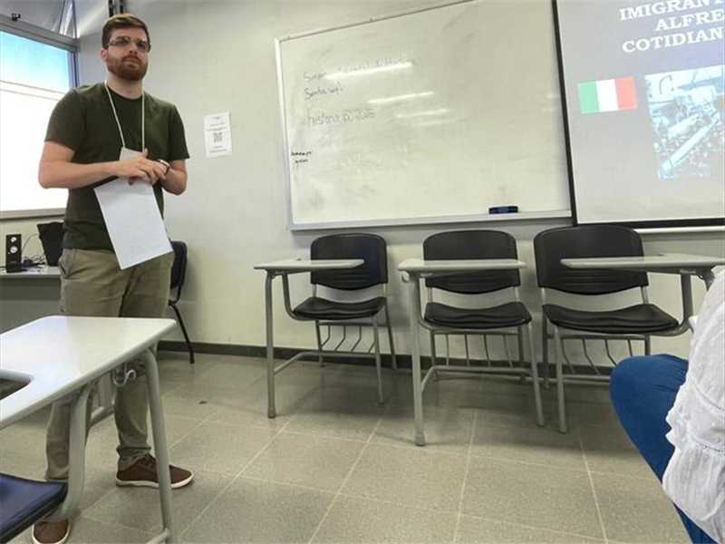 Cultura dos imigrantes italianos em Alfredo Chaves: Pesquisador Gabriel Pietralonga em estudo de história oral.