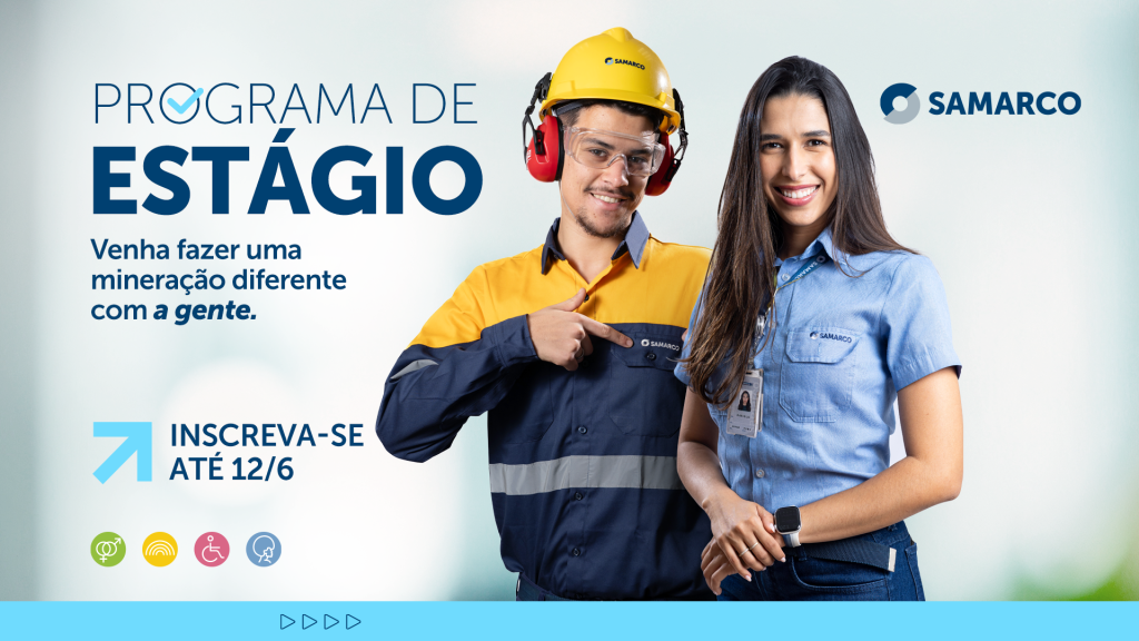 Vagas de emprego na Samarco: Estudantes em treinamento prático dentro de ambiente corporativo e industrial.