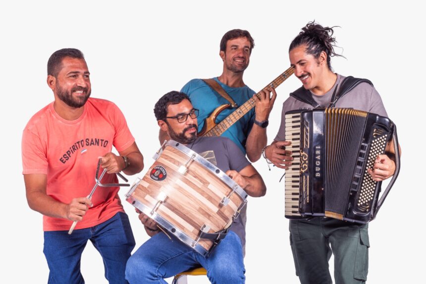 Show da banda no arraiá de forró.