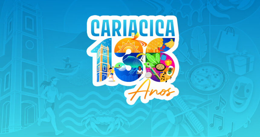 Vista do público aproveitando a estrutura de shows e a praça de alimentação montada para o aniversário de Cariacica.