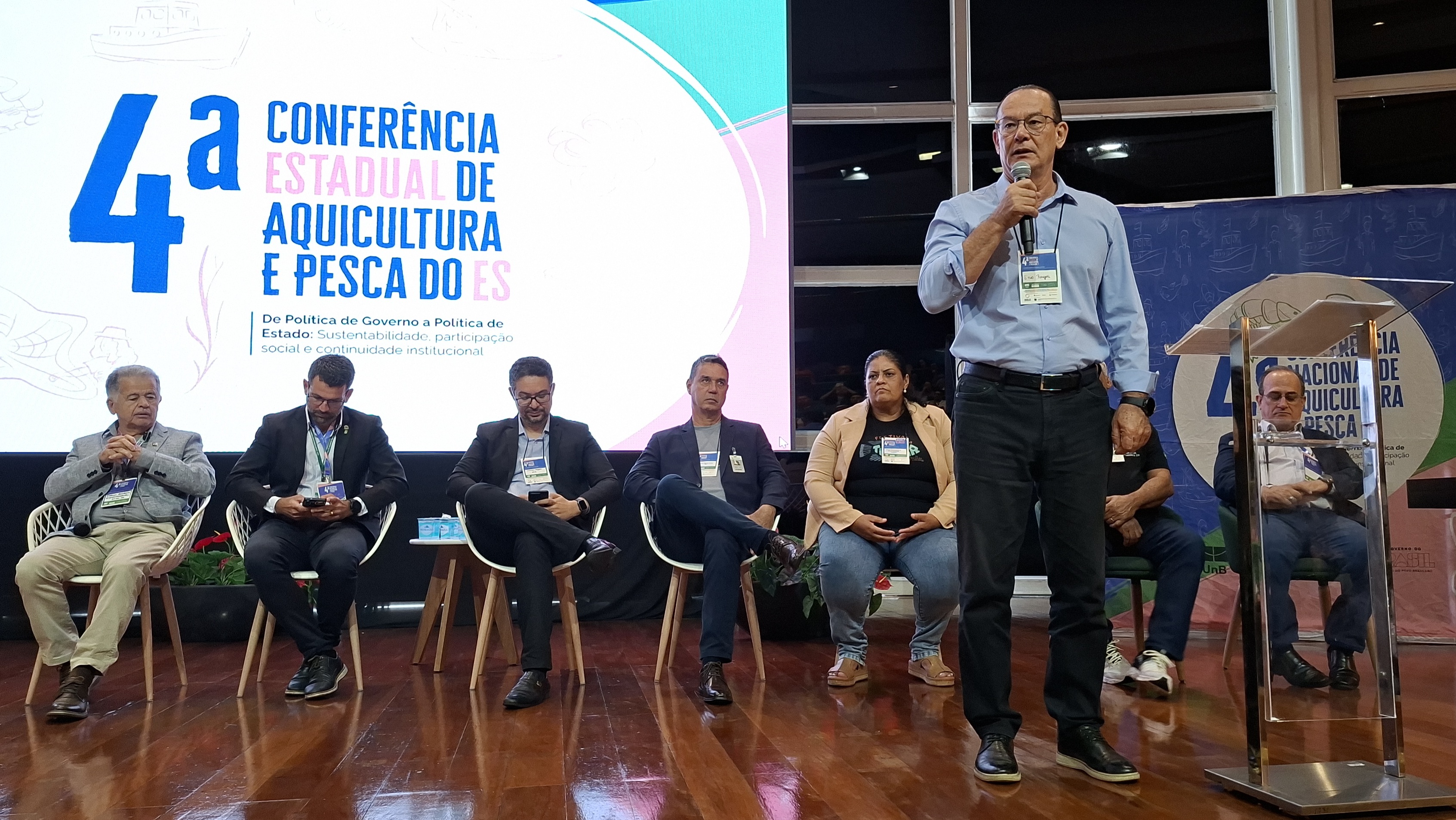 Plenário da Conferência de Pesca e Aquicultura realizada no Espírito Santo.