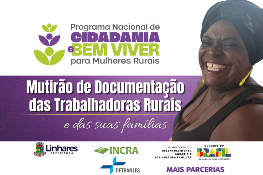 Atendimento técnico a mulheres rurais e quilombolas durante ação integrada de documentação civil no Espírito Santo.