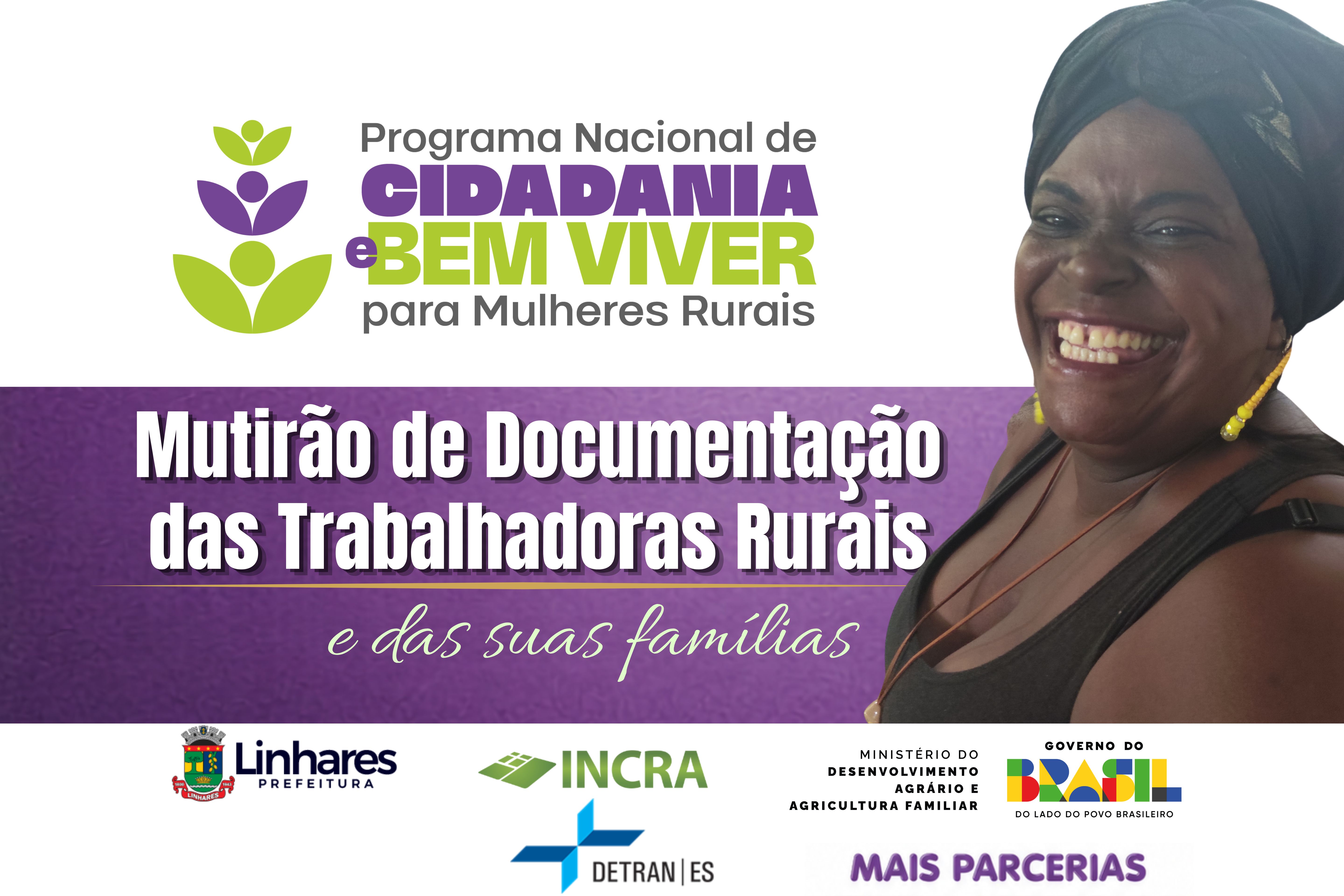 Atendimento técnico a mulheres rurais e quilombolas durante ação integrada de documentação civil no Espírito Santo.