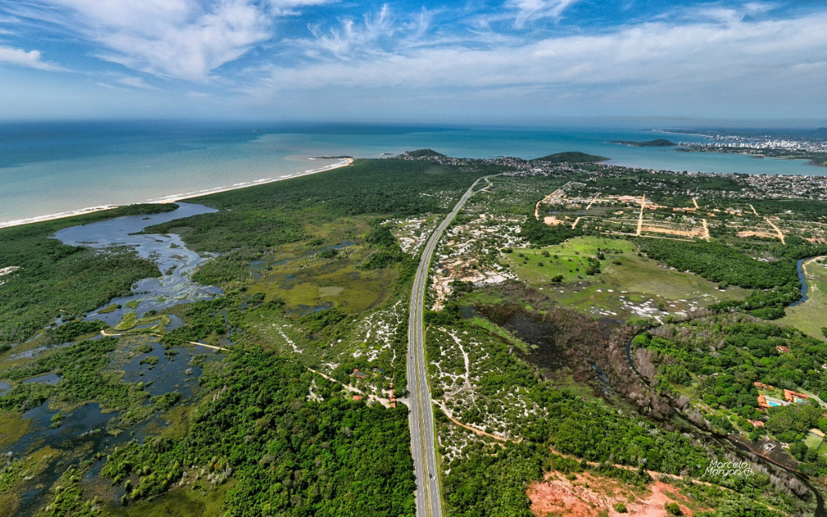 Área destinada ao planejamento urbano e estudos de macrozoneamento para o setor de transportes em Guarapari.
