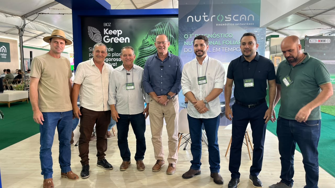 Abertura oficial da feira Agro Nater Coop 2026 com produtores e especialistas em Nova Venécia.