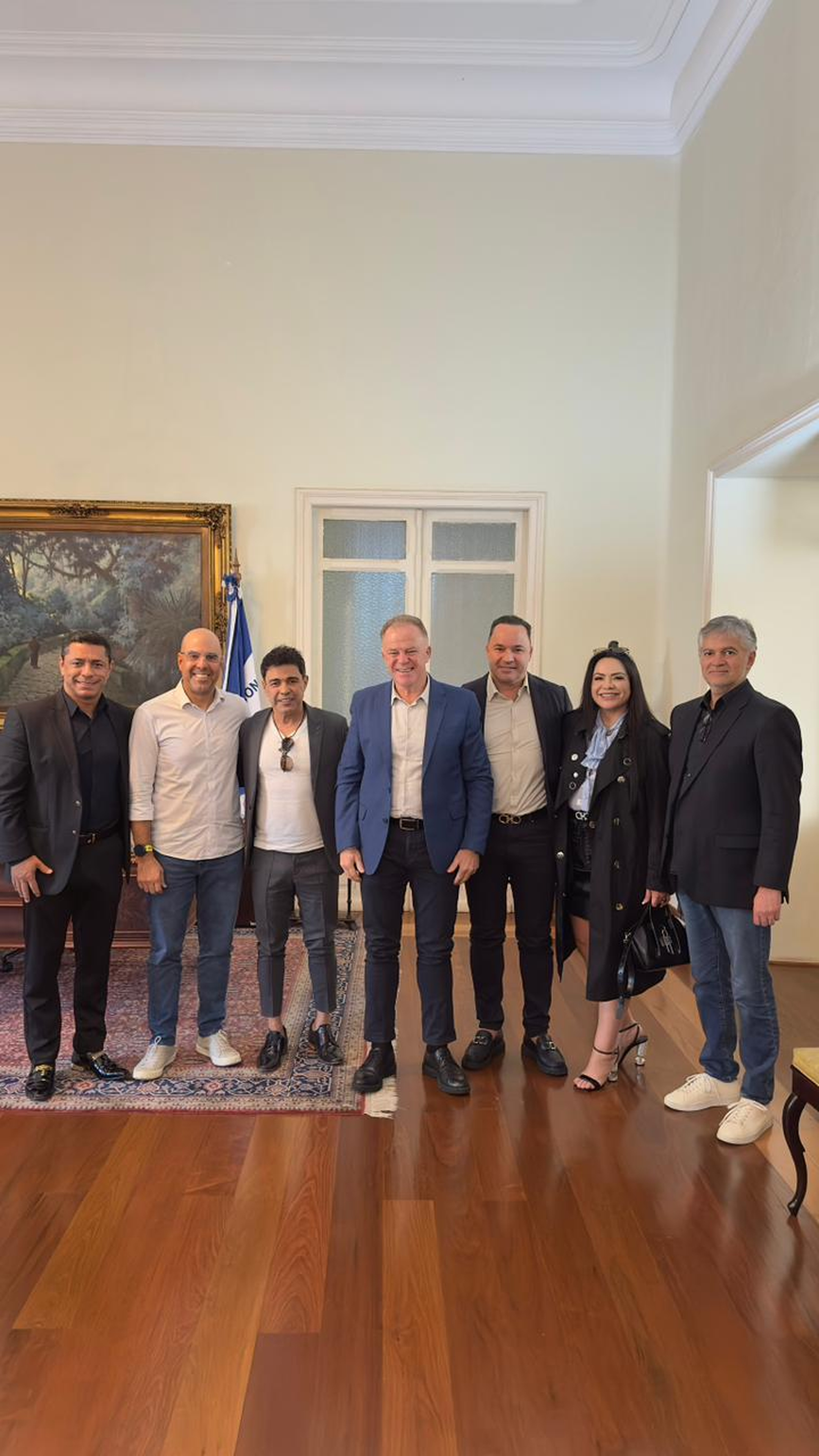 Autoridades e executivos durante evento da Master Cargas Brasil no Espírito Santo.
