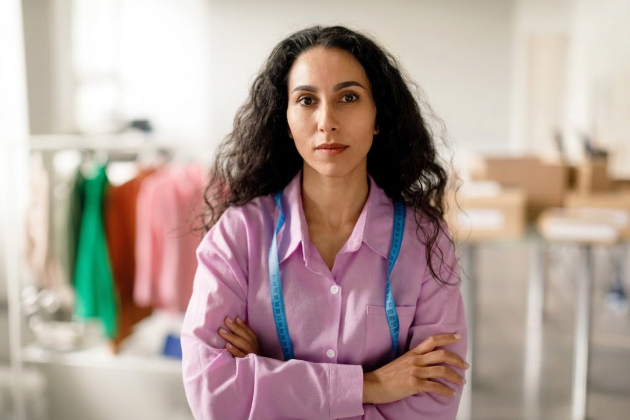 Empreendedora organizando suas finanças no computador dentro de estabelecimento comercial fixo, ilustrando o momento em que o MEI alcança recorde de formalização no país.