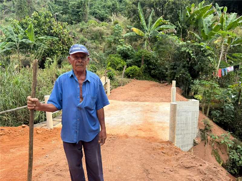 Nova ponte de concreto construída pela Prefeitura de Alfredo Chaves na localidade rural de Boa Vista.