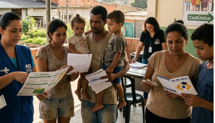 Atendimento no CRAS para atualização do CadÚnico 2026 no Espírito Santo.