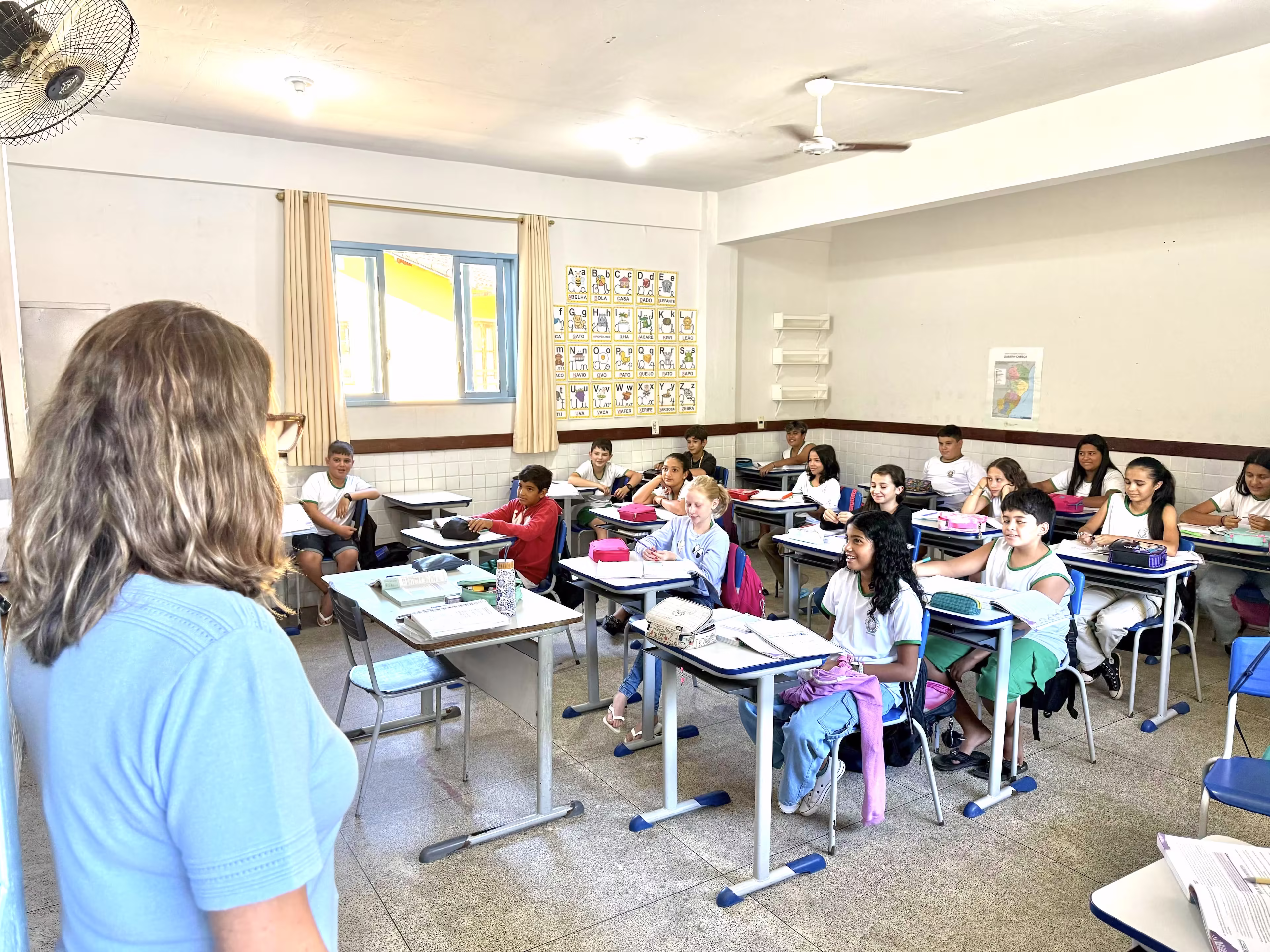 Fachada da escola municipal Felipe Módolo em Alfredo Chaves, destaque no Ideb com nota 7,4.