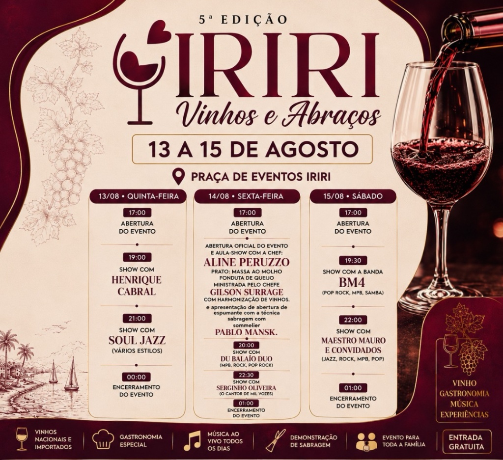 Eventos em Iriri em 2026