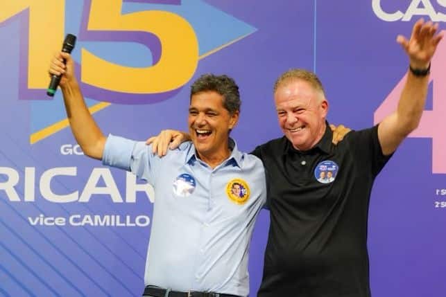O governador Ricardo Ferraço em evento oficial no Estado do Espírito Santo.
