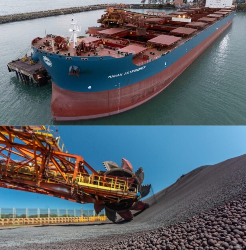 Unidade industrial de pelotização da mineradora Samarco em Ubu, Anchieta, Espírito Santo.