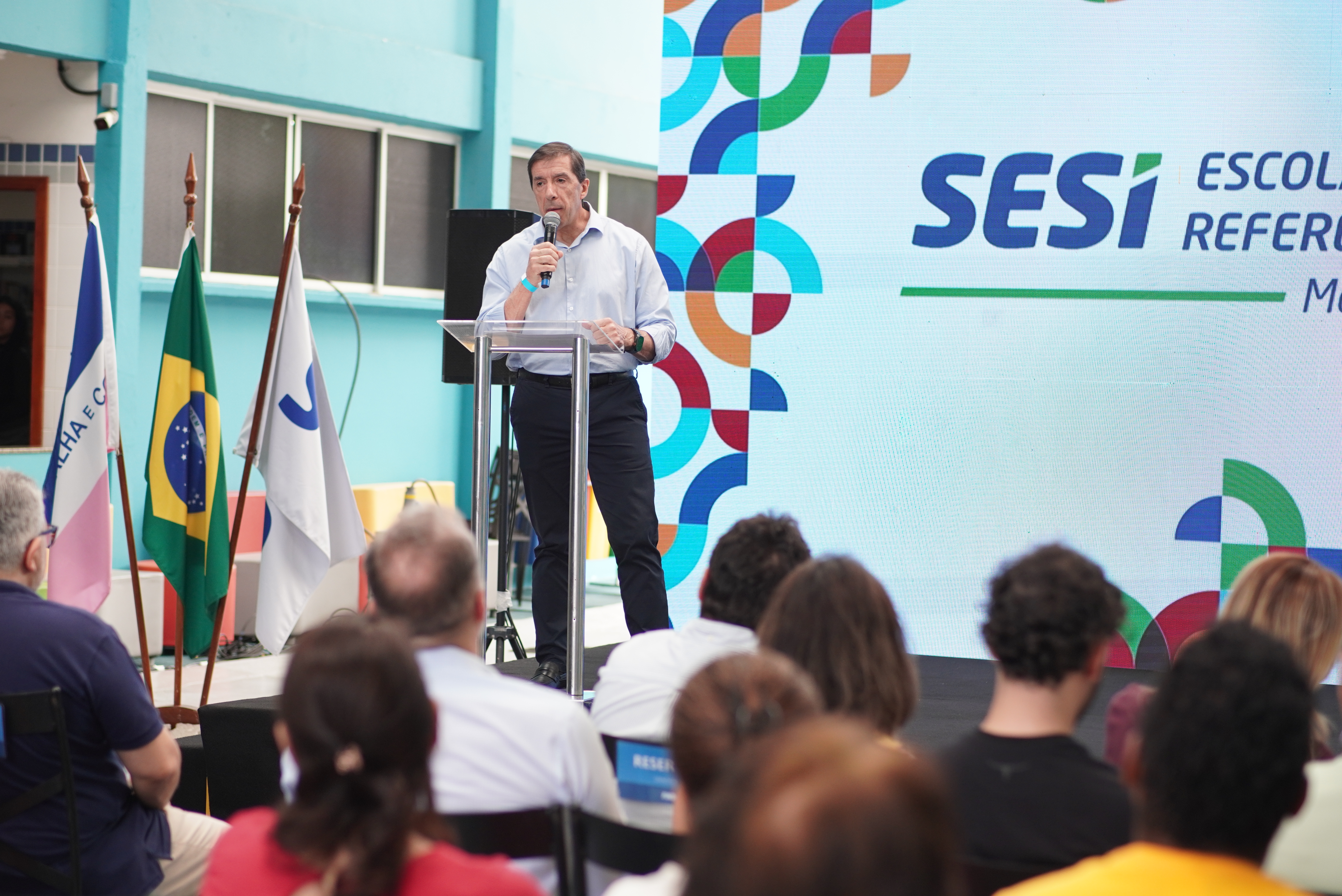 Inauguração das novas instalações traz investimento para a escola SESI Escola de Referência em Maruípe.