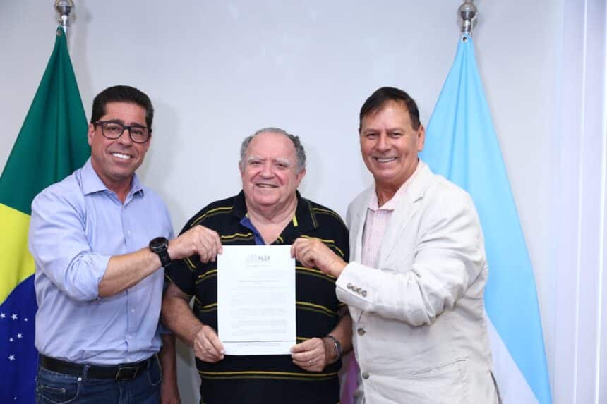 Apresentação do projeto da Comenda Juarez Campos na Assembleia Legislativa.