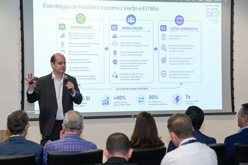 Apresentação do Plano Verão 2026 da EDP no Centro de Operação Integrado na Serra Espírito Santo.