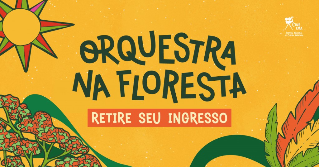 Apresentação do festival cine.ema na floresta.