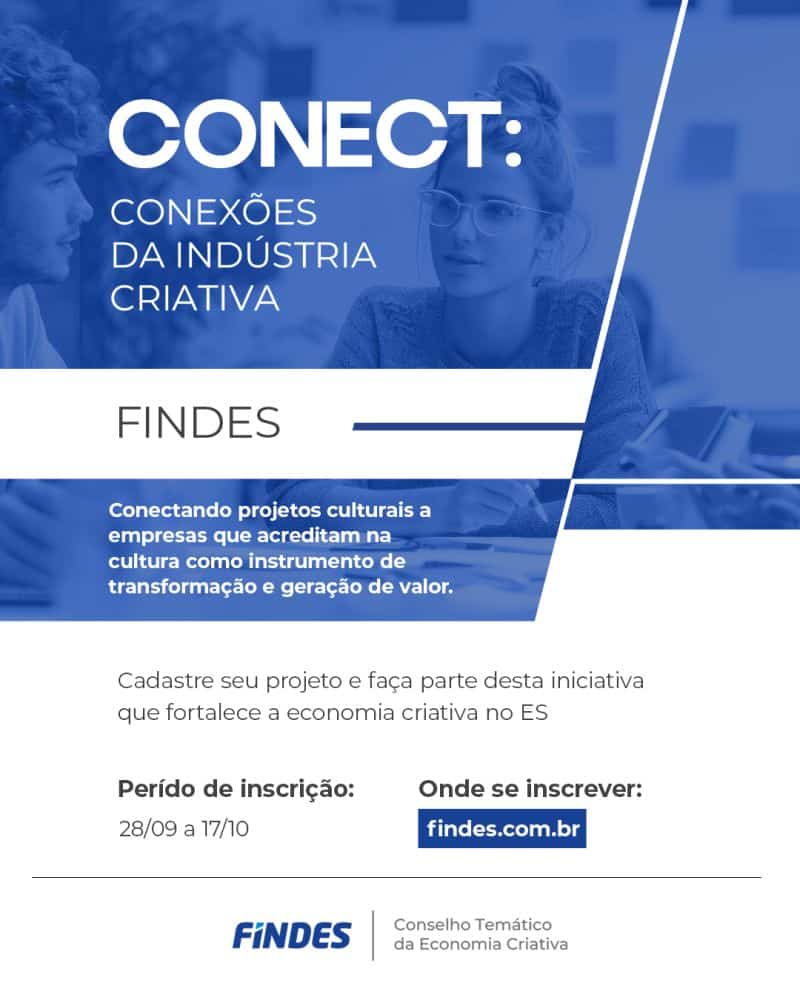 Edital da FINDES abre edital de projetos culturais em Vitória Espírito Santo para conectar indústrias e produtores.