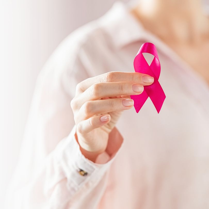 Outubro Rosa de prevenção ao câncer de mama.