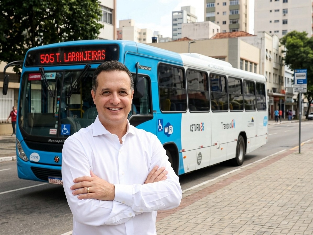 Passe livre no Transcol para profissionais da educação é proposto na Ales pelo deputado Fabrício Gandini.